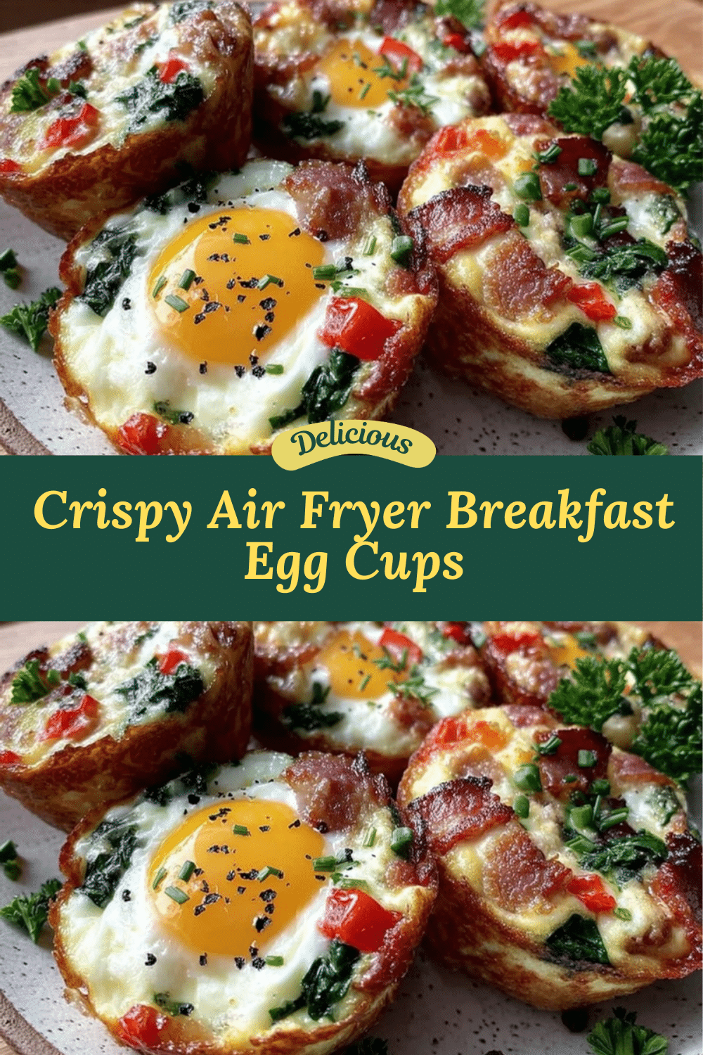 air fryer breakfast egg cups recipe