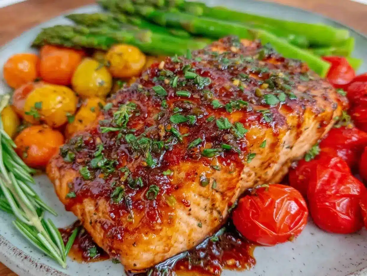 balsamic glazed salmon preparation steps