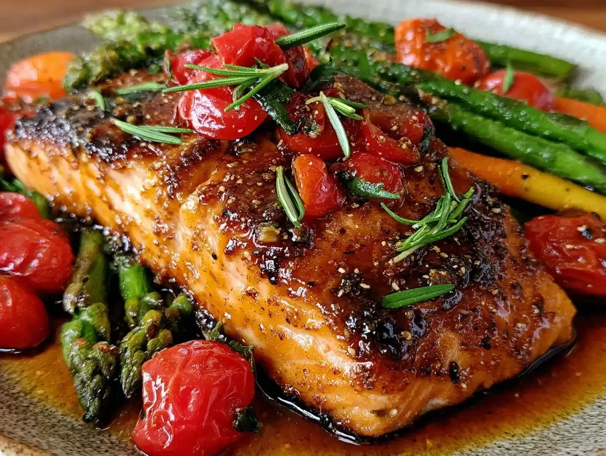 balsamic glazed salmon - featured image