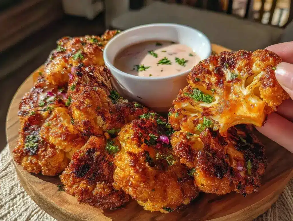 buffalo cauliflower wings - featured image