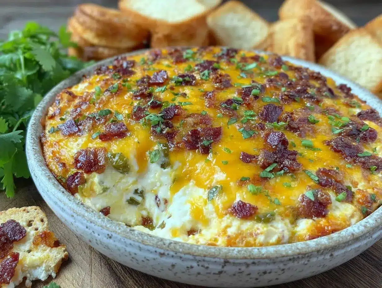 cheesy jalapeño popper dip preparation steps