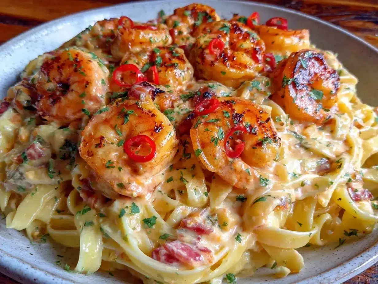 creamy cajun shrimp pasta preparation steps