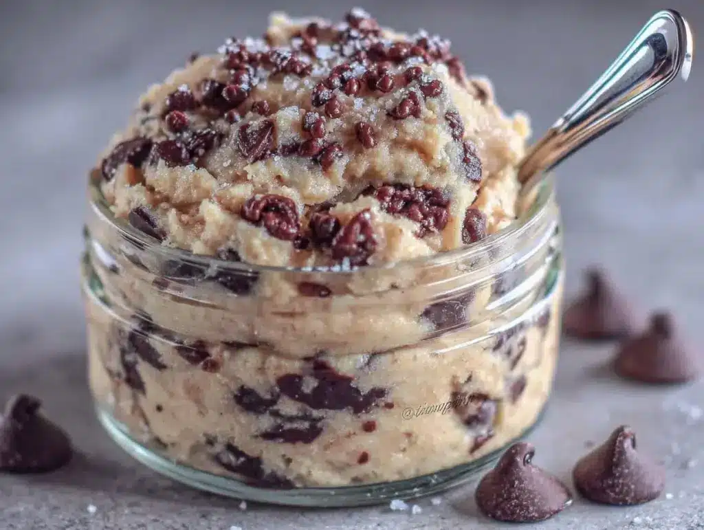 creamy chocolate chip cookie dough recipe - featured image