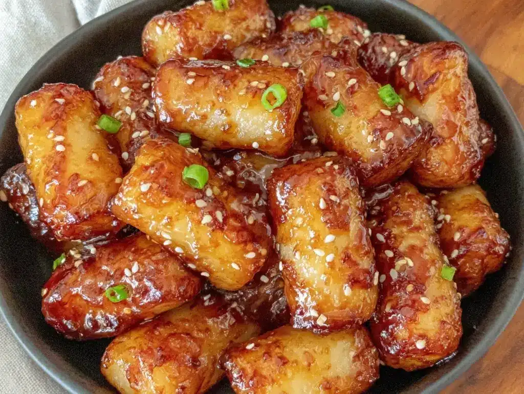 creamy honey butter tteokbokki - featured image