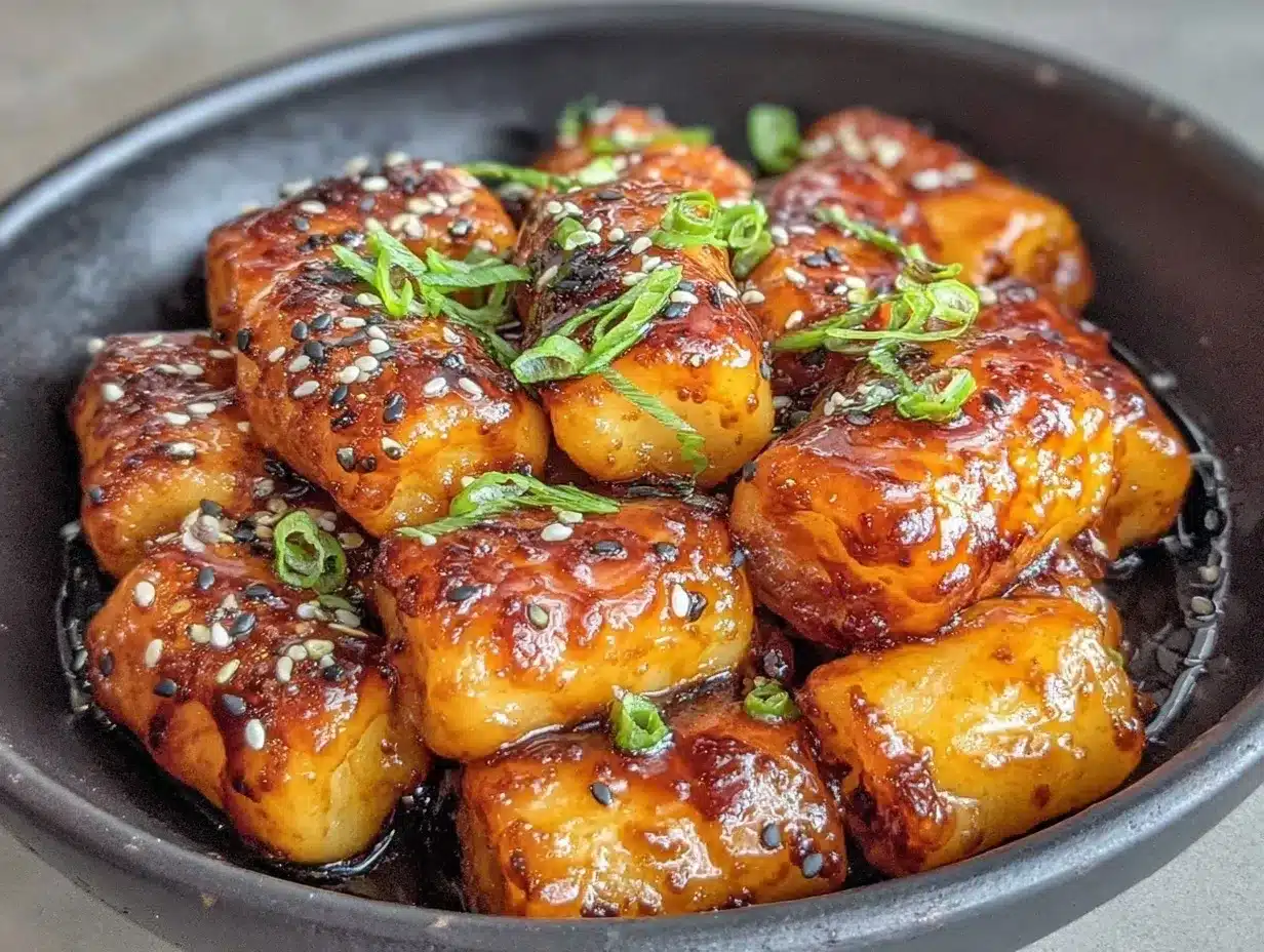 creamy honey butter tteokbokki preparation steps