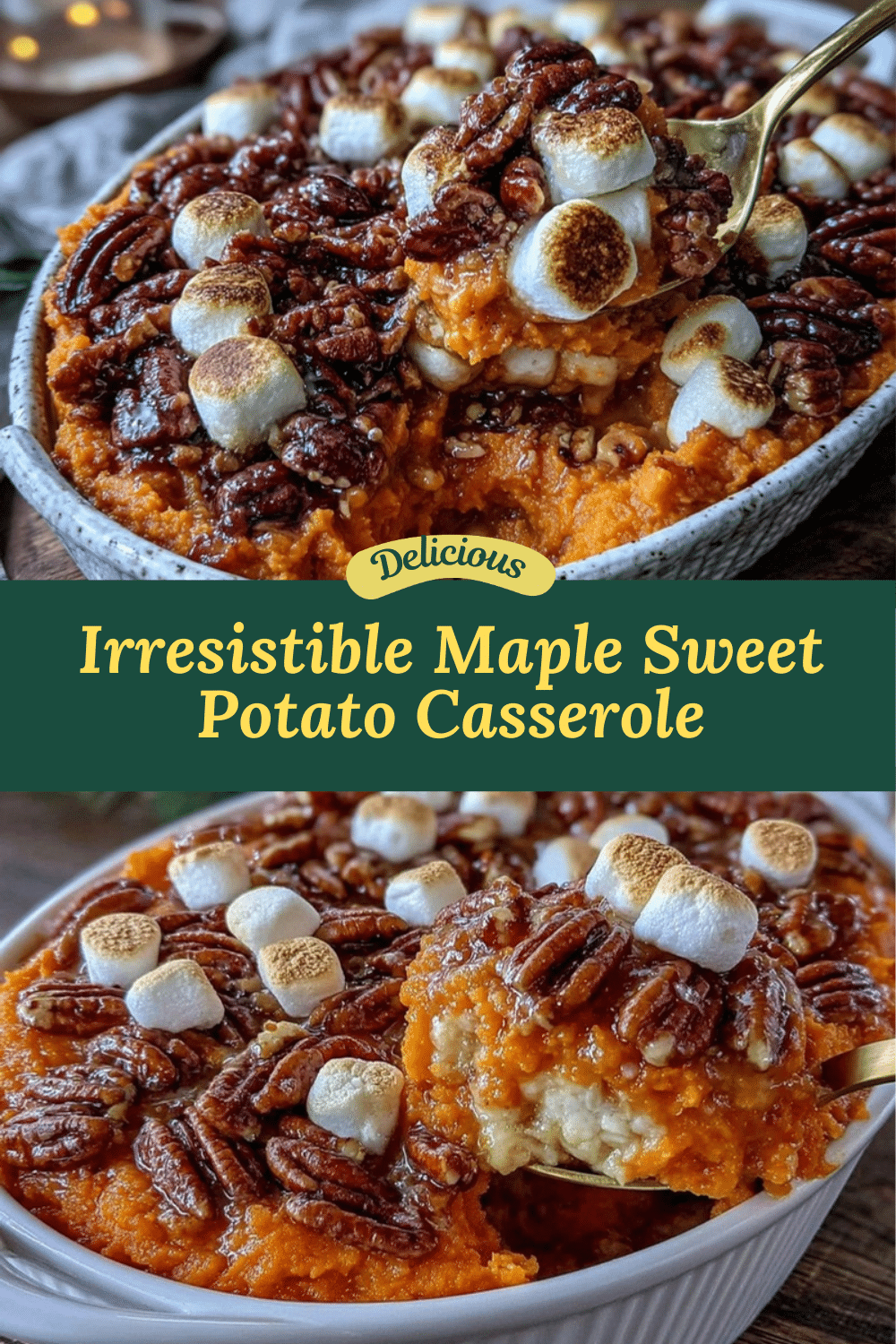 creamy maple sweet potato casserole recipe