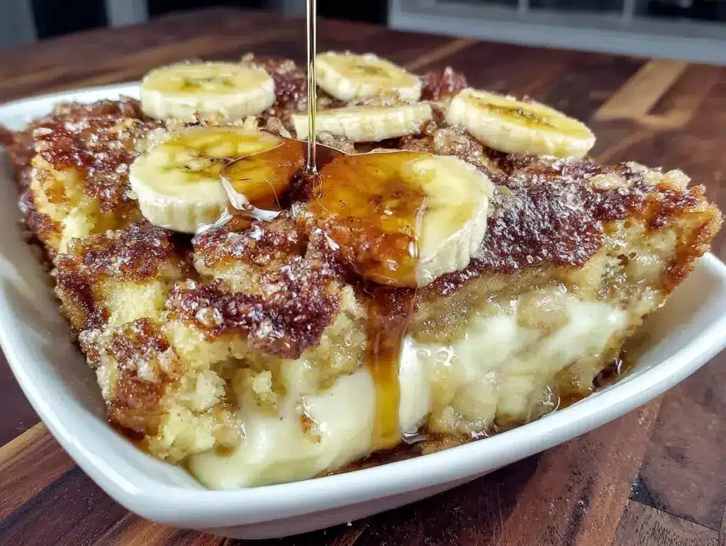 creamy southern banana cobbler - featured image