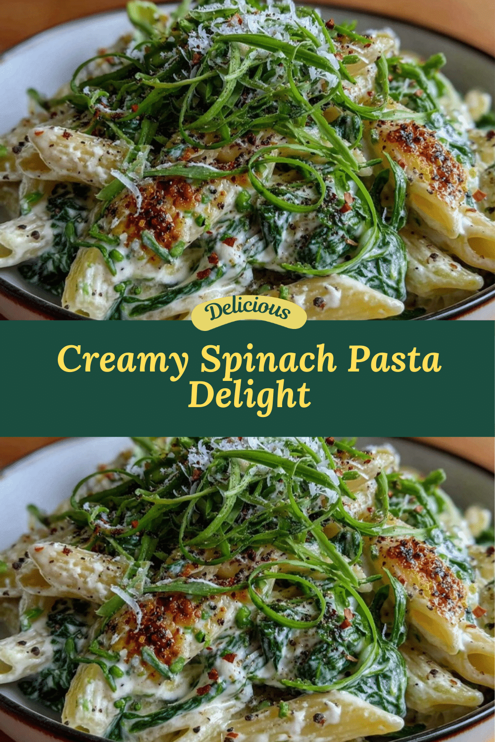 creamy spinach pasta recipe recipe