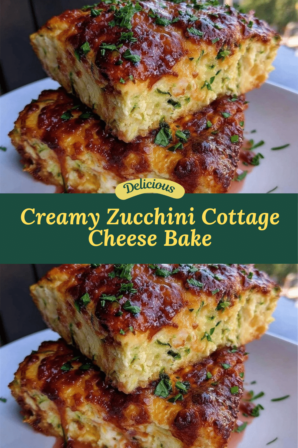 creamy zucchini and cottage cheese oven bake recipe