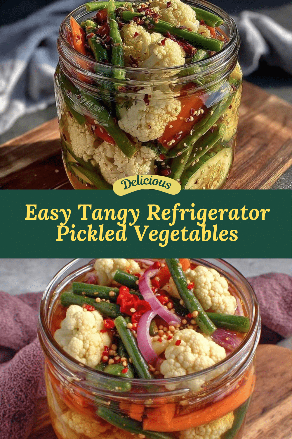 easy refrigerator pickled vegetables recipe