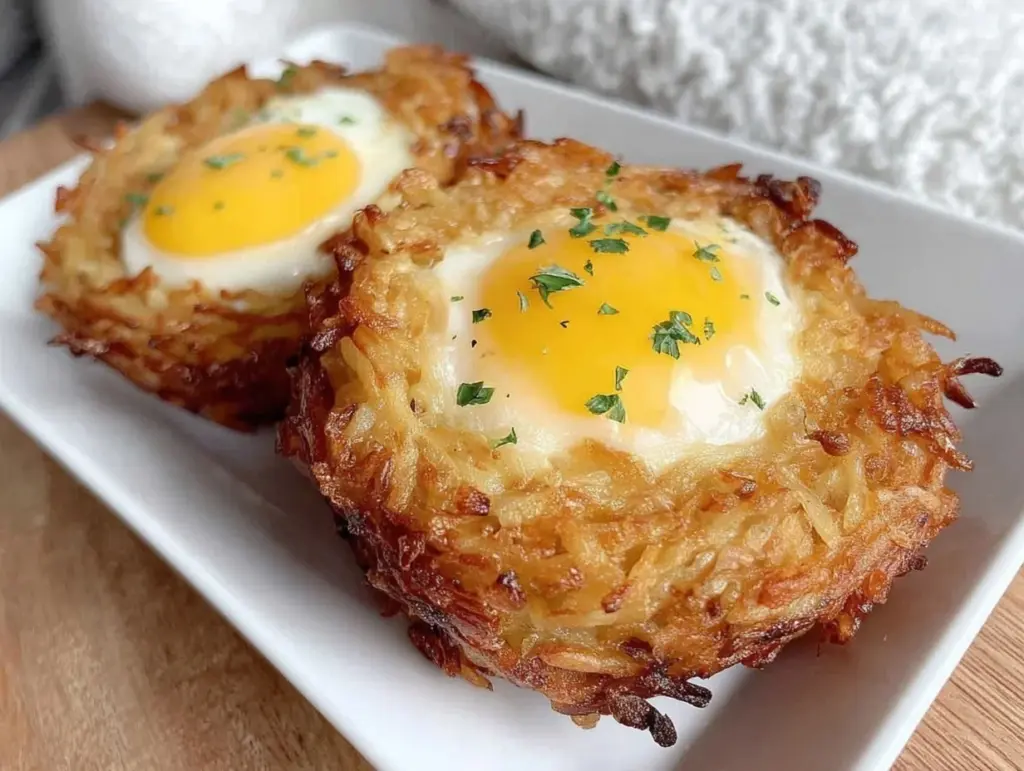 eggs in hash brown baskets - featured image
