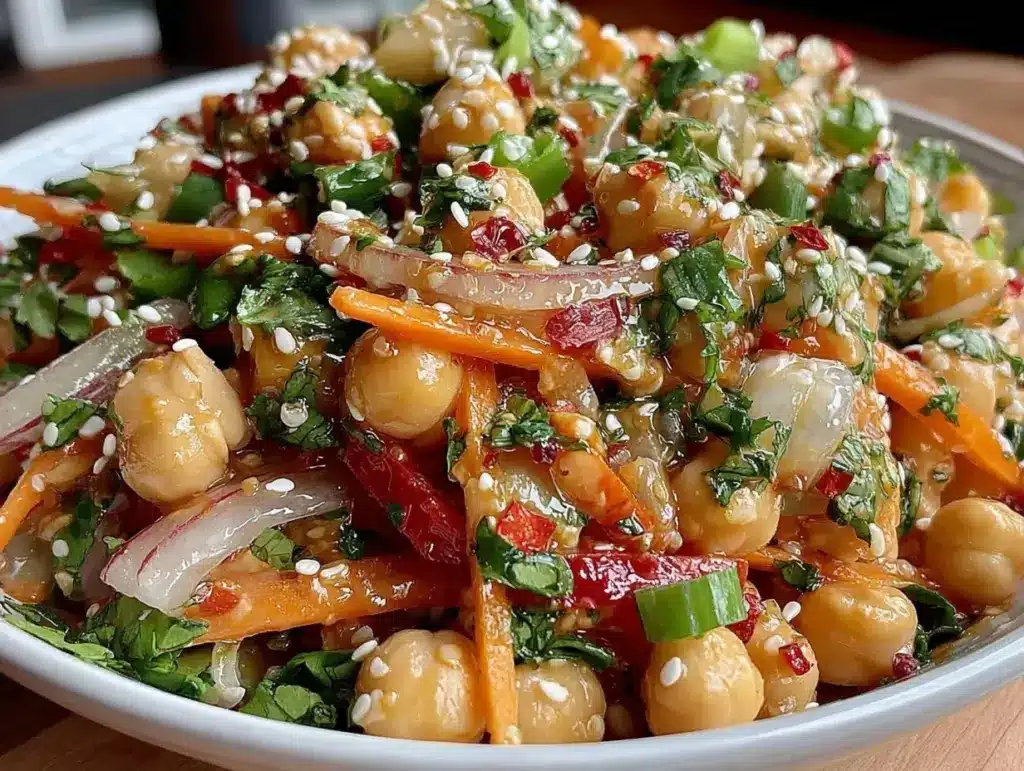 fresh thai chickpea salad - featured image