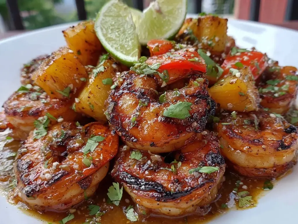 Hawaiian garlic shrimp recipe - featured image