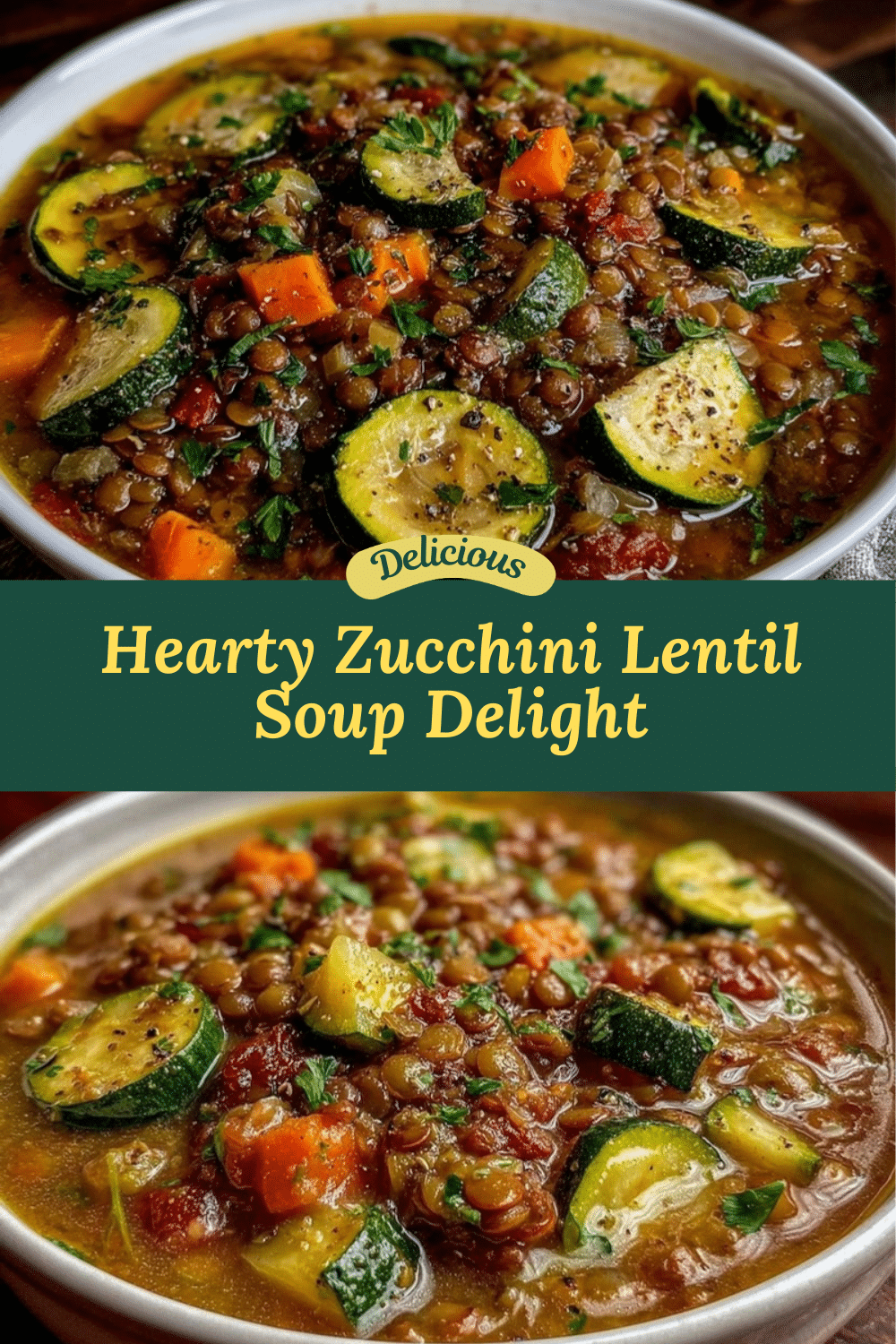 healthy zucchini lentil soup recipe