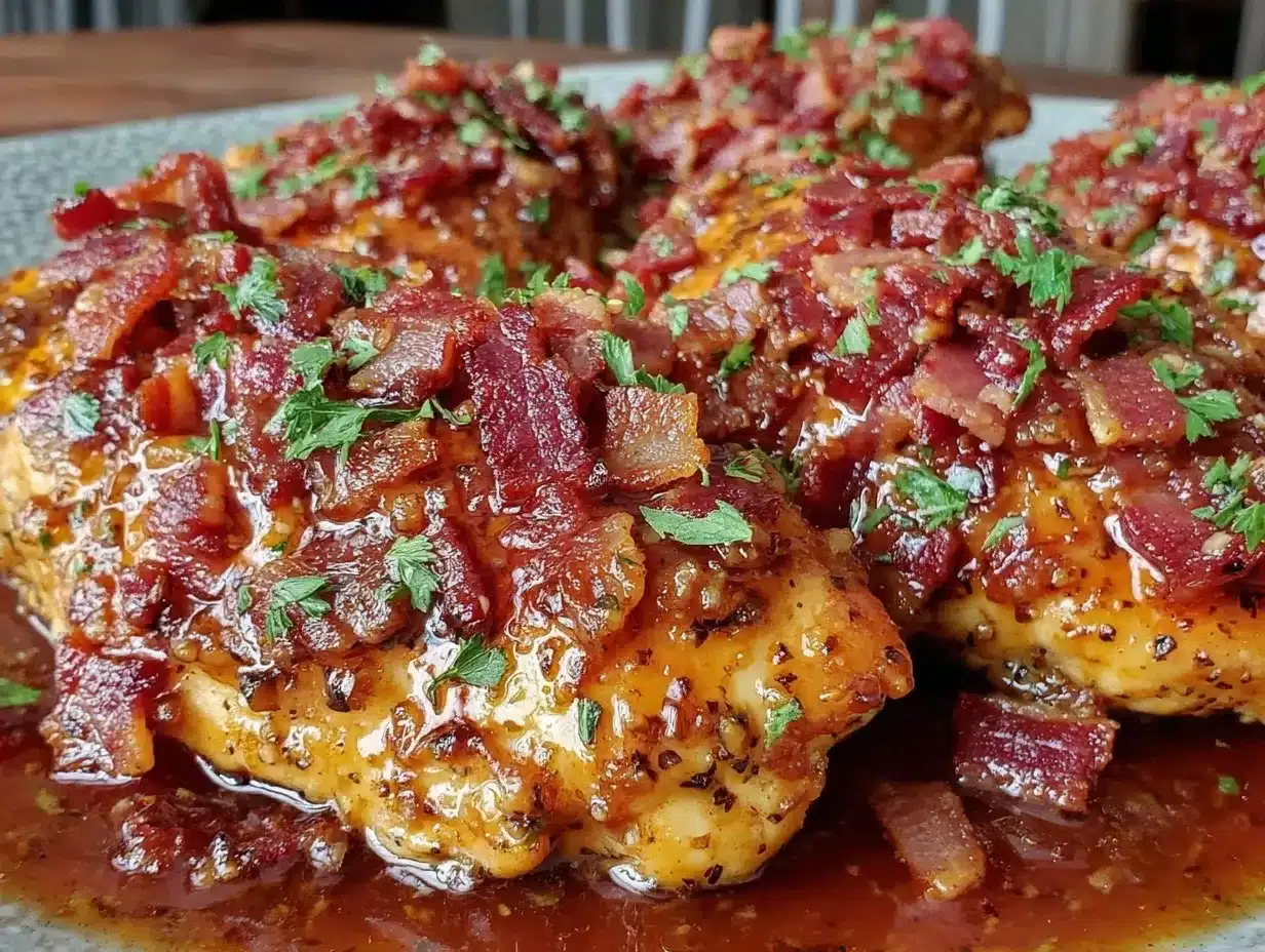 maple garlic bacon chicken preparation steps