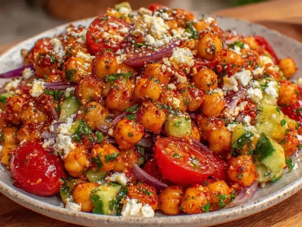 Mediterranean chickpea salad - featured image