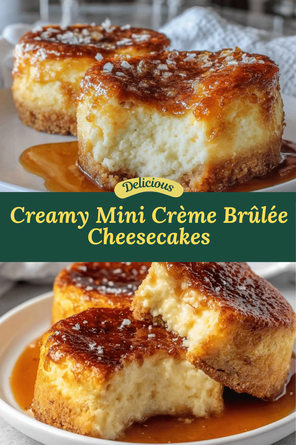mini crème brûlée cheesecakes recipe