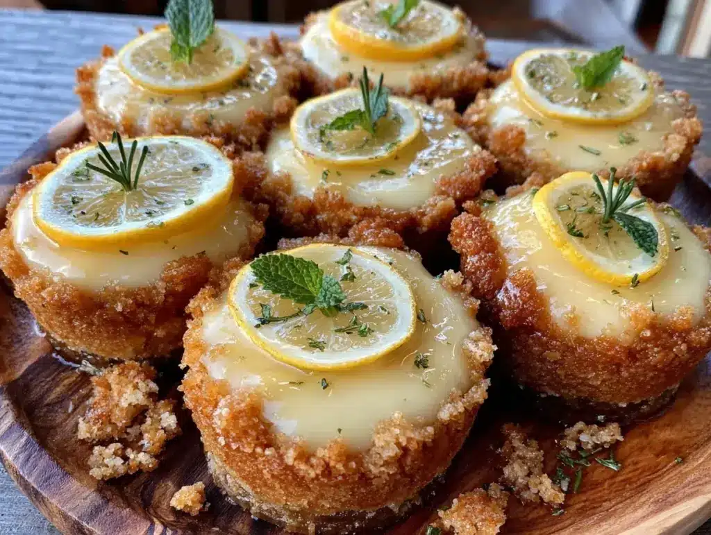 mini lemon cheesecake tarts - featured image