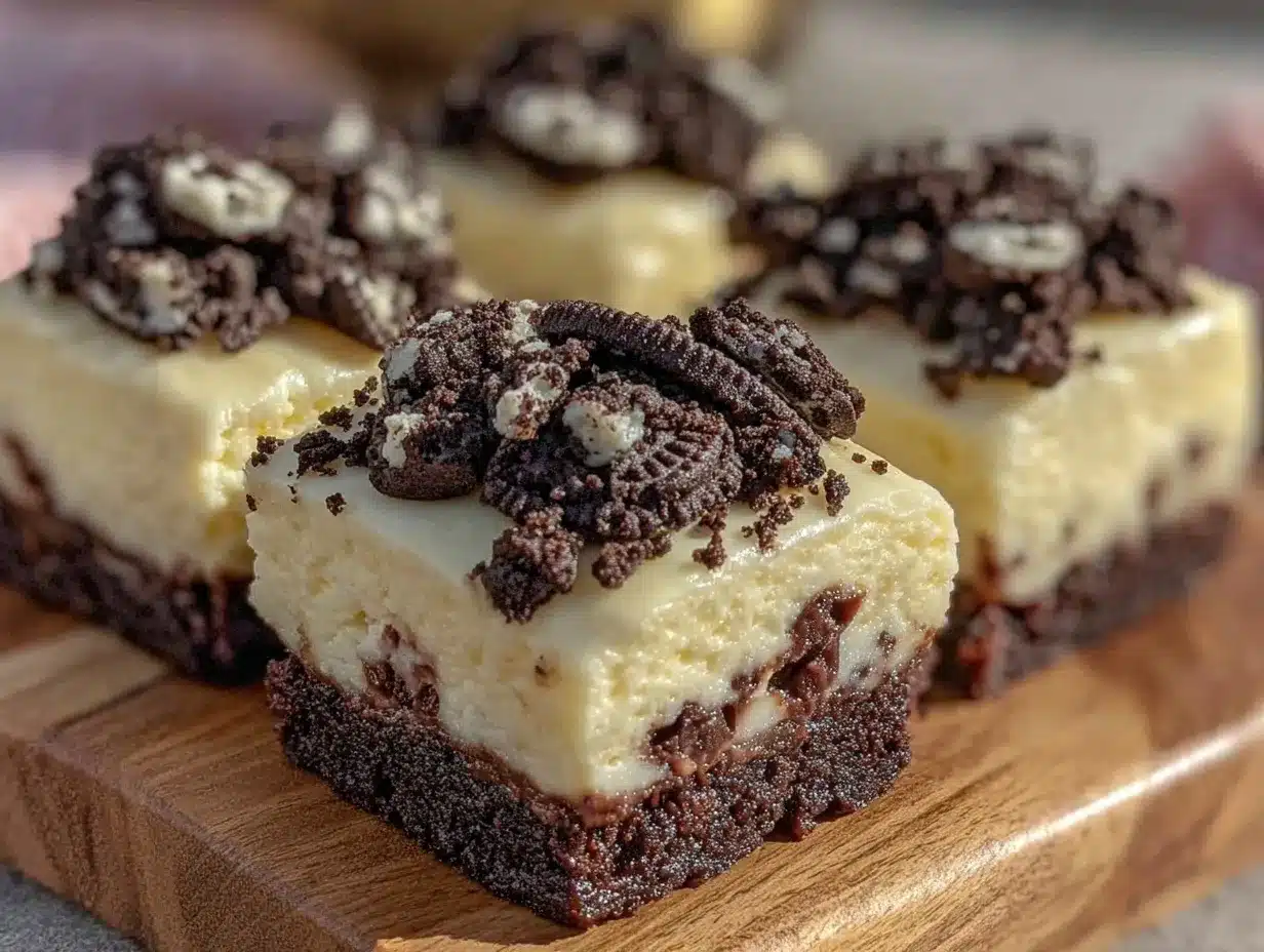 no-bake Oreo cheesecake bars preparation steps