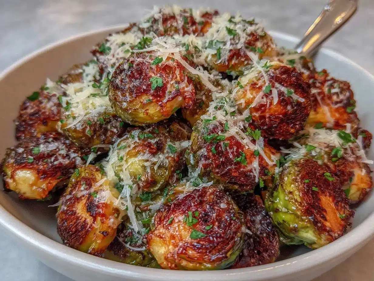 Parmesan roasted Brussels sprouts - featured image