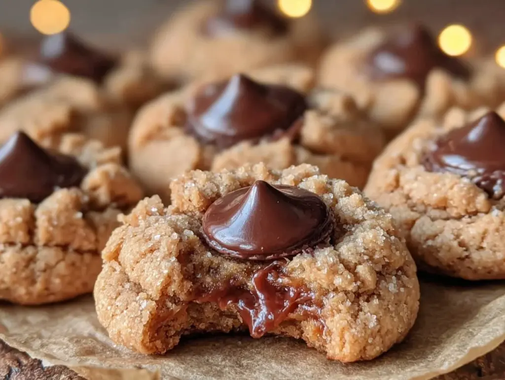 peanut butter blossoms recipe - featured image