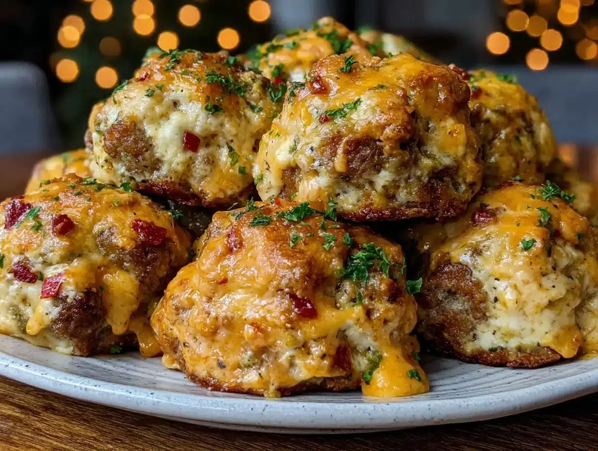 rotel cream cheese sausage balls preparation steps