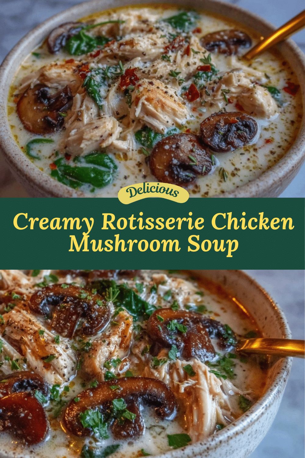 rotisserie chicken and mushroom soup recipe