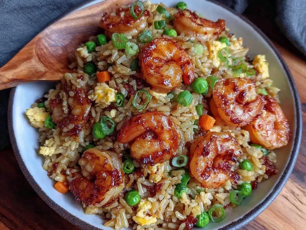 savory Bang Bang fried rice preparation steps
