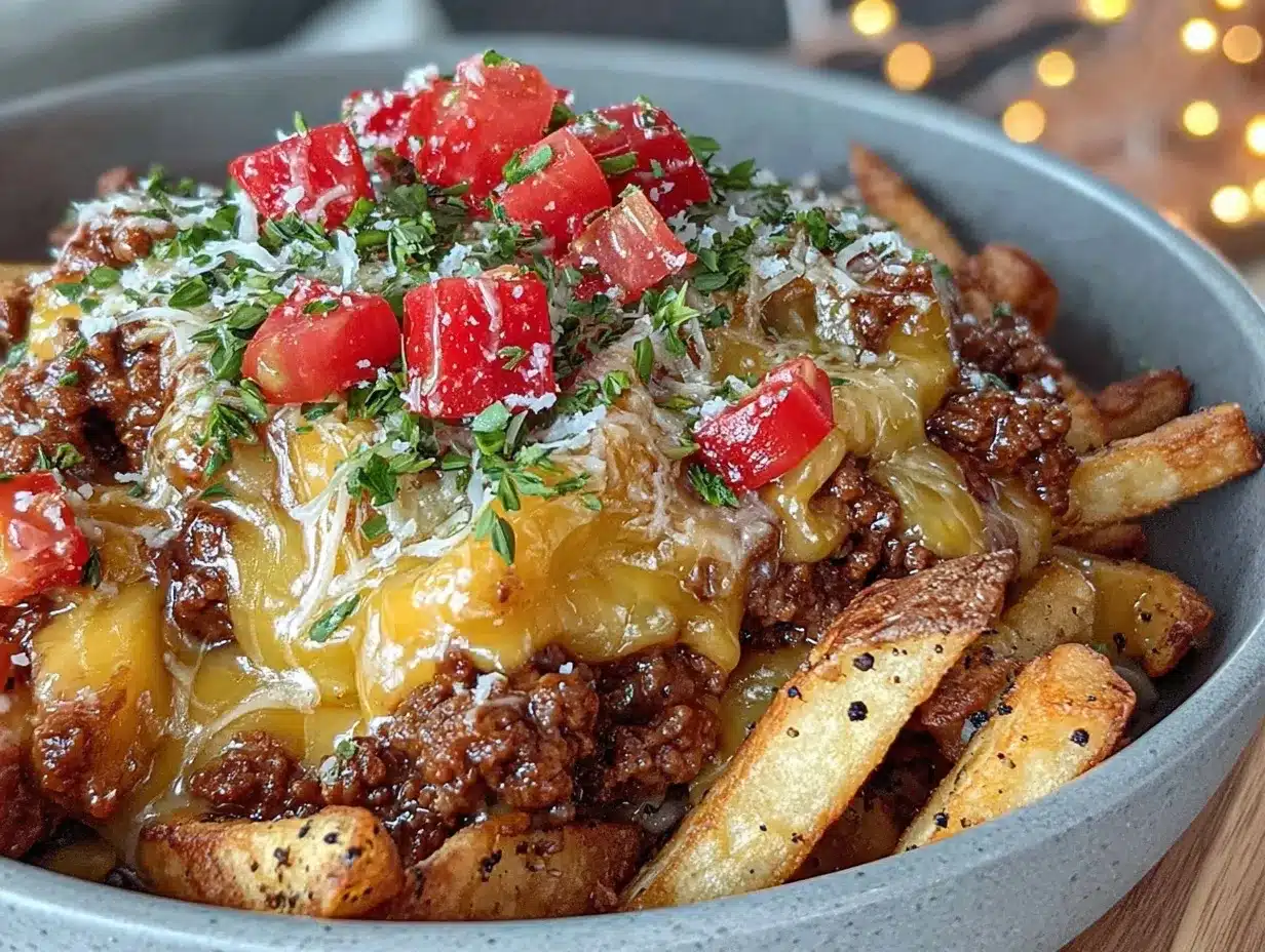 savory cheeseburger french fry casserole preparation steps