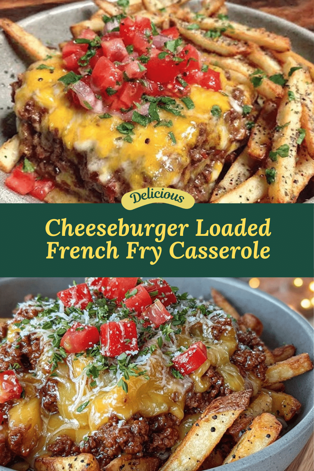 savory cheeseburger french fry casserole recipe