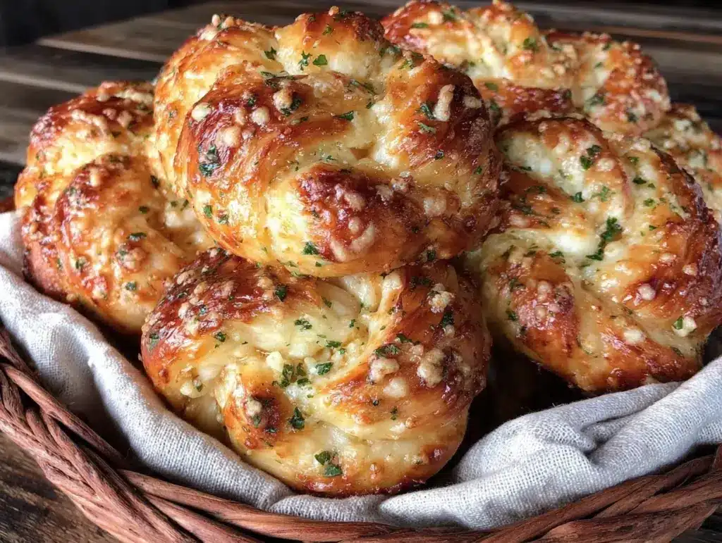 savory garlic knots recipe - featured image