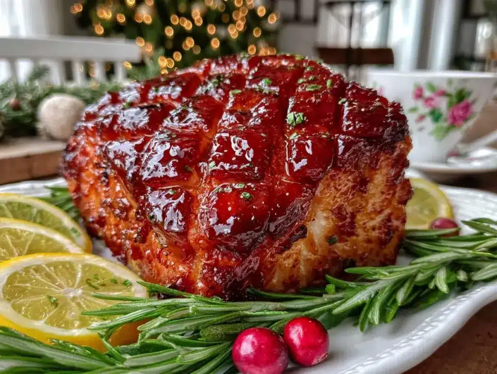 savory glazed Christmas ham - featured image