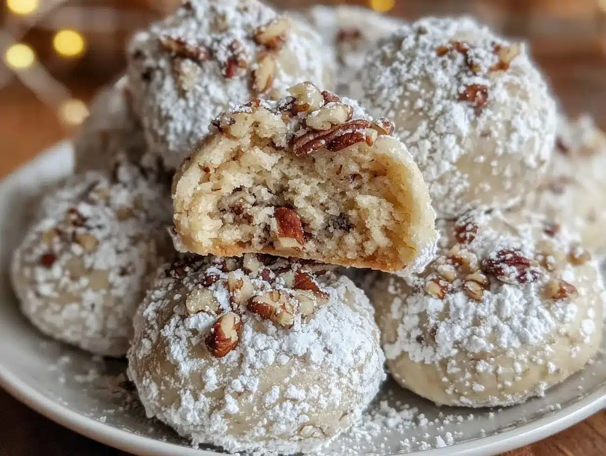 savory pecan snowball cookies preparation steps
