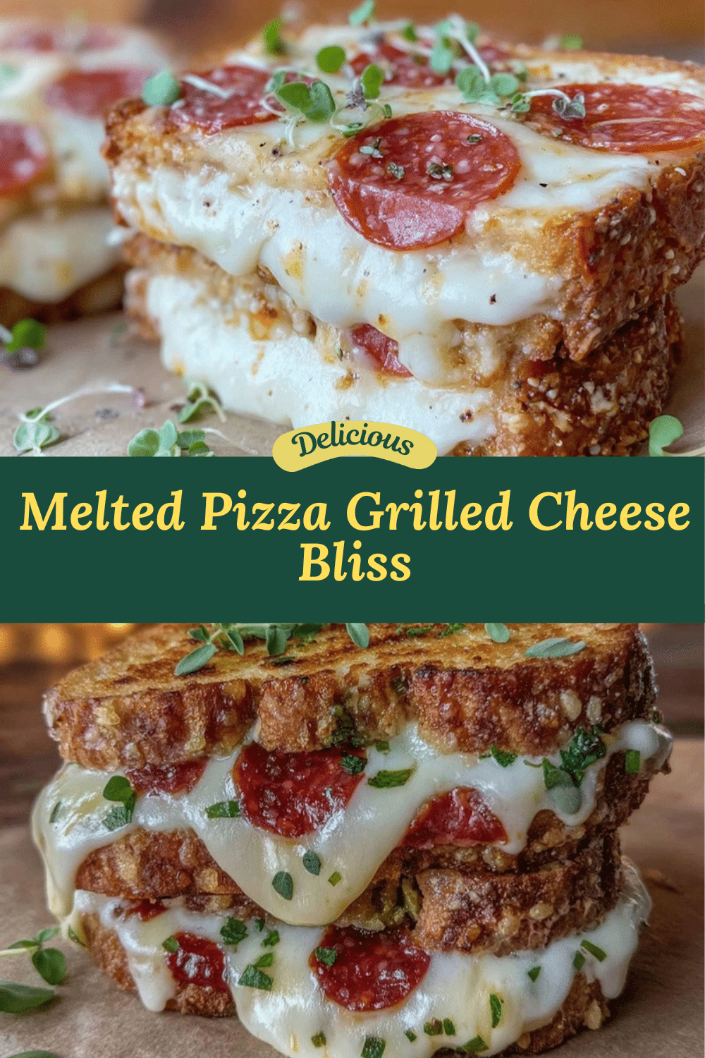 savory pizza grilled cheese sandwich recipe