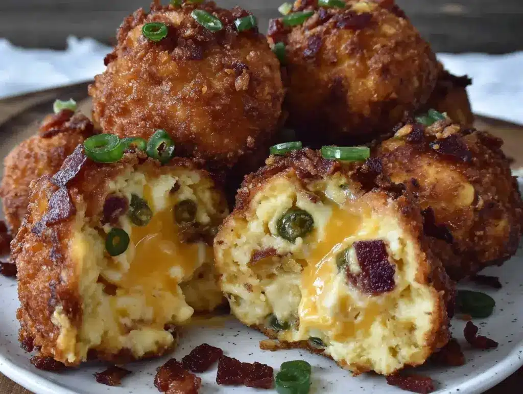spicy bacon cheese balls - featured image