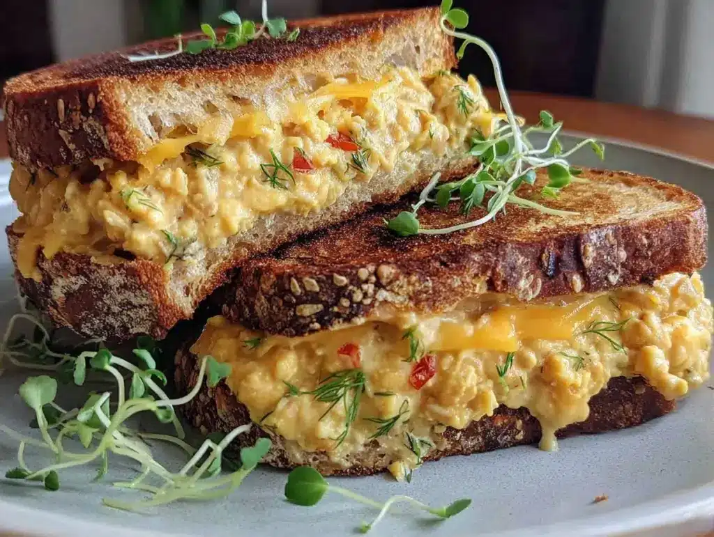 vegetarian tuna melts - featured image