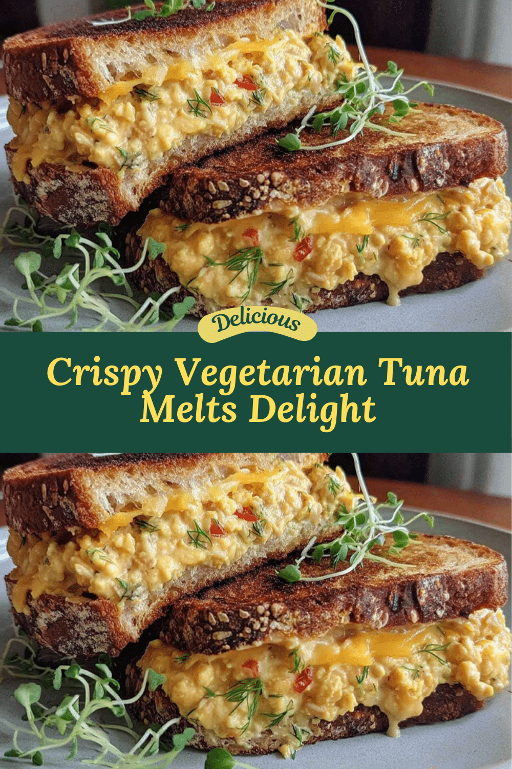 vegetarian tuna melts recipe